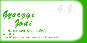 gyorgyi godi business card